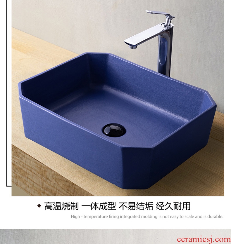 Sapphire stage basin to square the sink ceramic household toilet lavatory single legend color small hotel