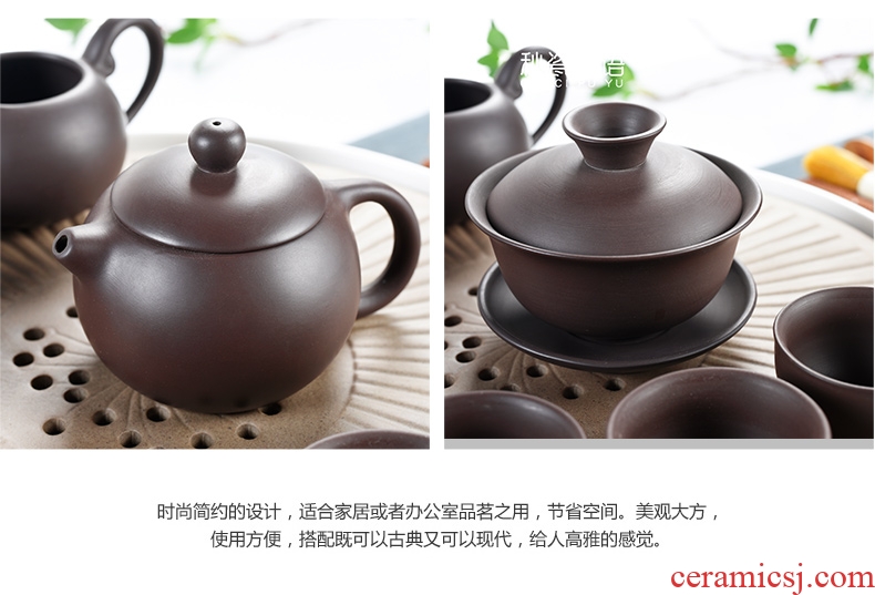 Household your kiln porcelain god kung fu tea set ceramic dry tea cups dish suits Japanese contracted small tea sets tea sea