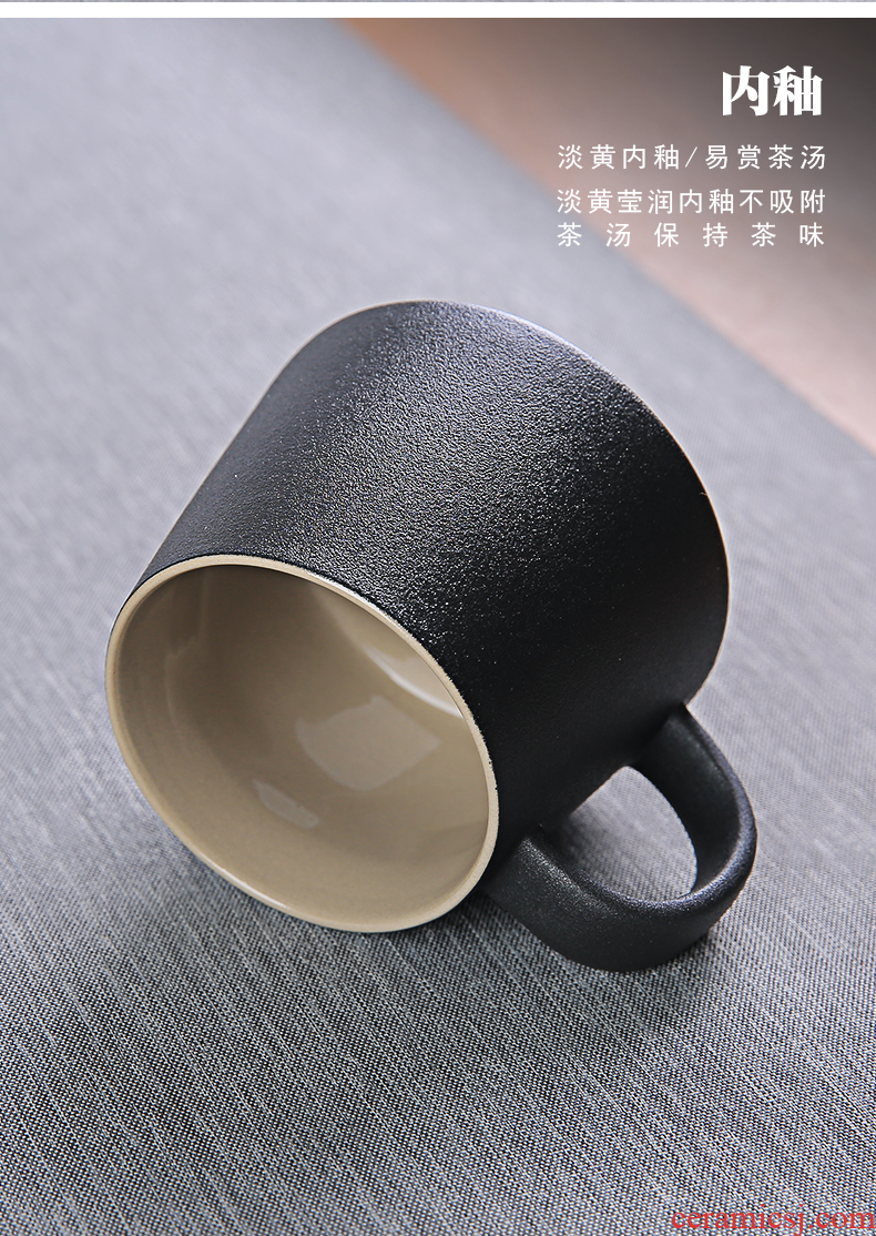 Ceramic filter tea cup tea cups to separate office cup home mark cup drink cup cup custom LOGO