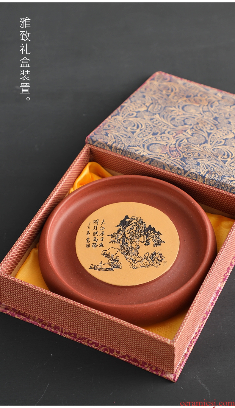 Bo yiu yixing are recommended on household ceramics kung fu tea accessories small dry bubble a pot mat pot saucer tray