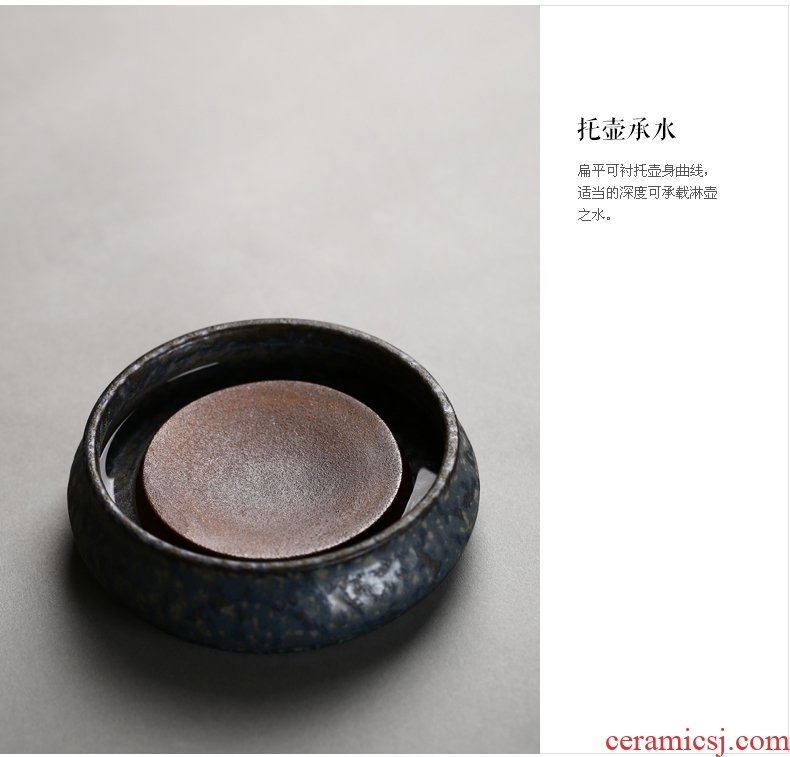 Drink to ceramic pot bearing small coarse TaoGan bubble Taiwan Japanese kung fu tea set mini storage type a pot pot pad