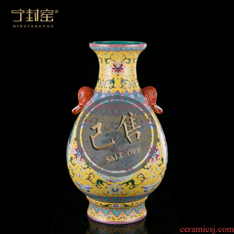 Better sealed kiln pure manual imitation qing qianlong items archaize ceramic furnishing articles 【 v. 51 】