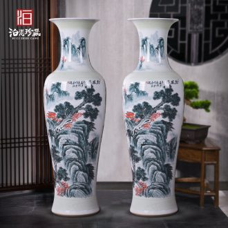Jingdezhen ceramics of large vases, new Chinese style villa hotel hall opening custom office decoration