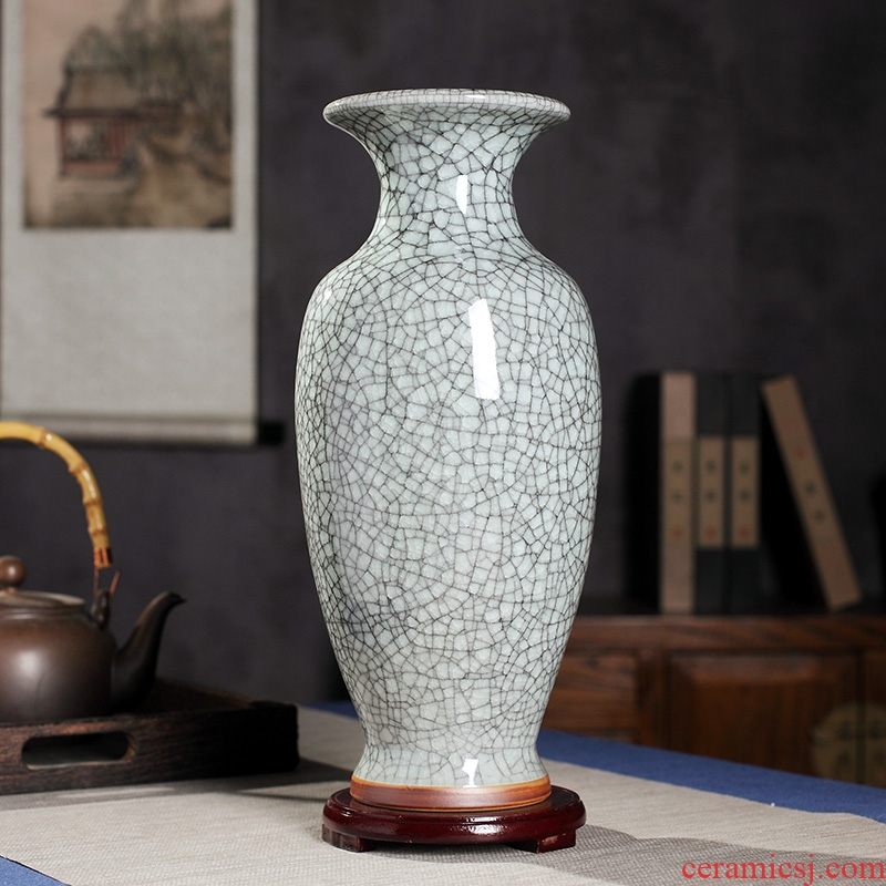 White antique kiln creative jingdezhen ceramics vase furnishing articles sitting room dry flower arranging flowers home decoration arts and crafts