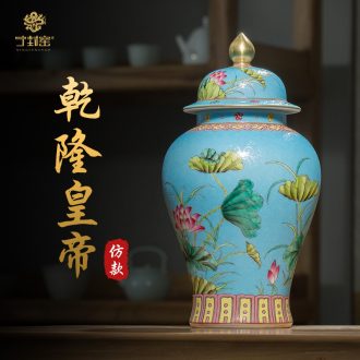 Better sealed kiln jingdezhen ceramics hand-painted large Chinese general furnishing articles can of archaize rich ancient frame porcelain decoration