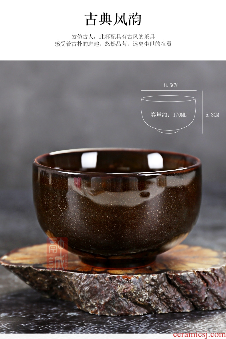 Tea kiln, ceramic cups built large lamp that kung fu master cup single cup cups porcelain bowl sample tea cup cup