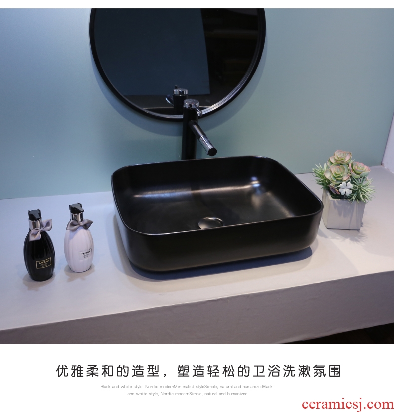 The stage basin sink oval lavatory basin contracted and contemporary ceramic art basin of northern European art basin