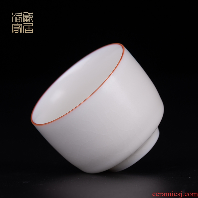 White your kiln ceramic cups, kung fu tea cup of jingdezhen contracted small cup sample tea cup master cup