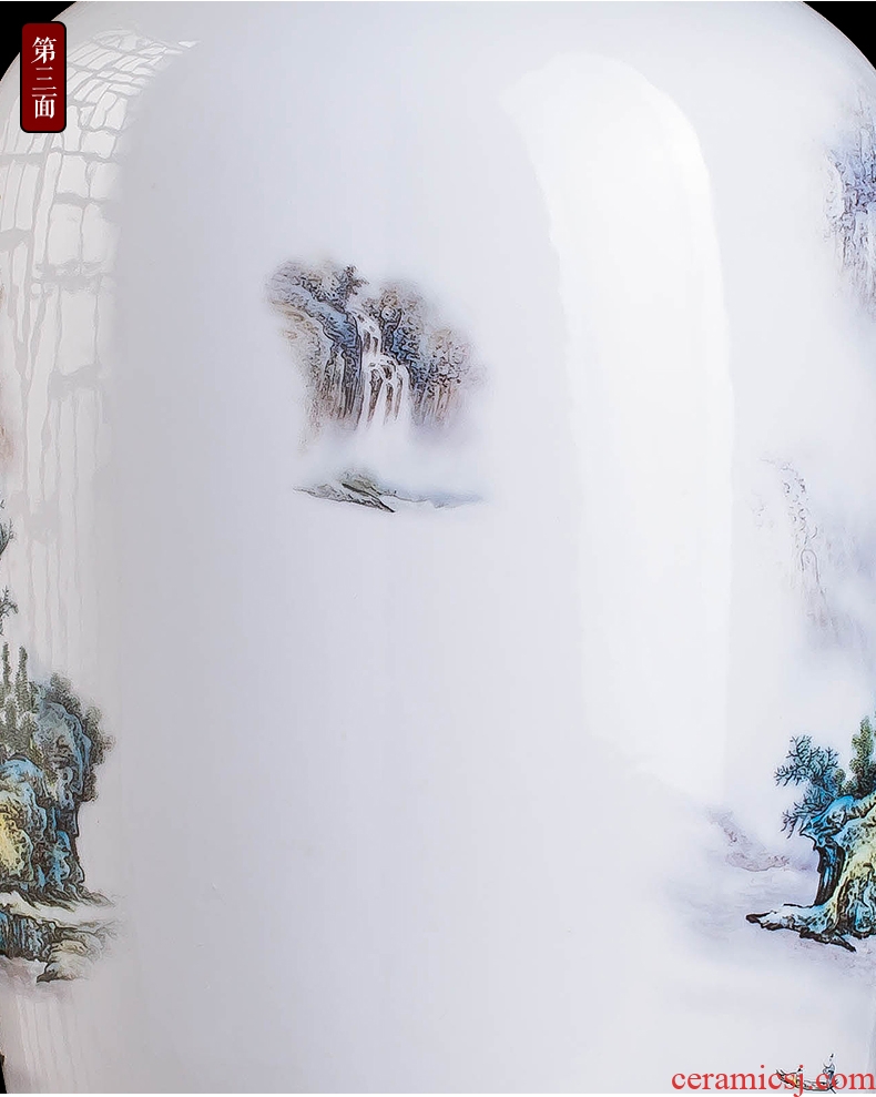 Chinese landscape painting large vases, flower arrangement of jingdezhen ceramics home sitting room porch study adornment furnishing articles