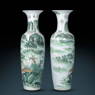 Jingdezhen porcelain has a long history in the hand of large vases, Chinese style living room beside the hotel decoration TV ark furnishing articles