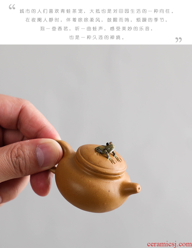 Bo yiu yixing purple sand spraying frog spoil kung fu tea tea furnishing articles accessories ceramics creative small tea for her pet