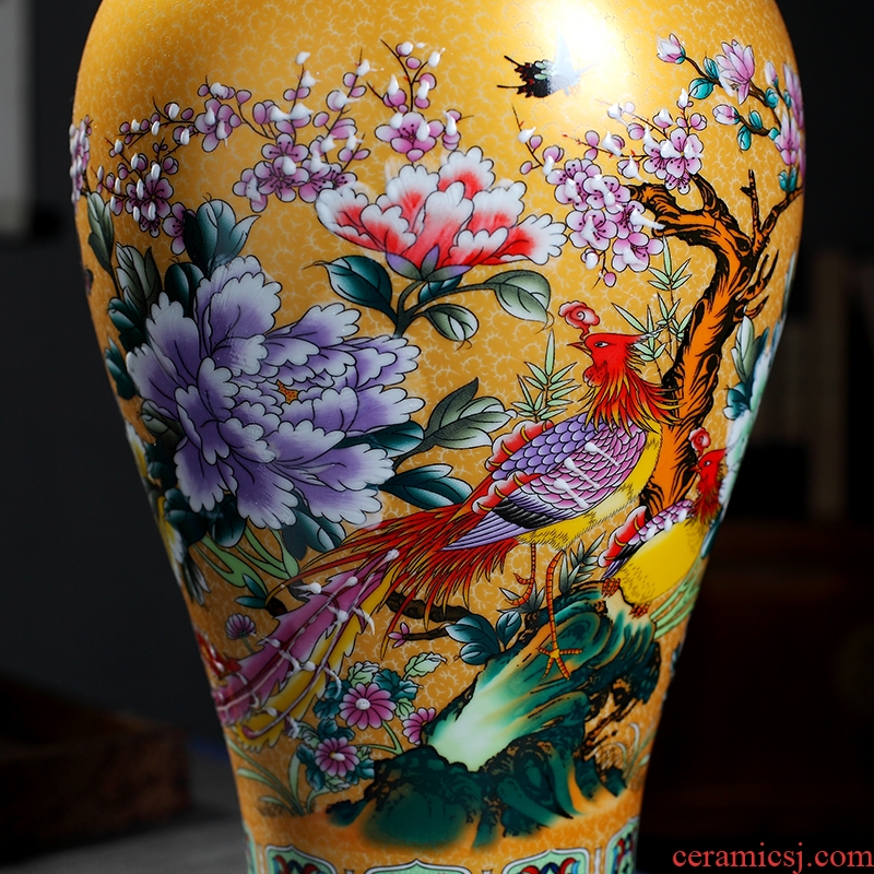 Archaize yongzheng vases furnishing articles of jingdezhen ceramic home flower arranging office sitting room adornment porcelain arts and crafts