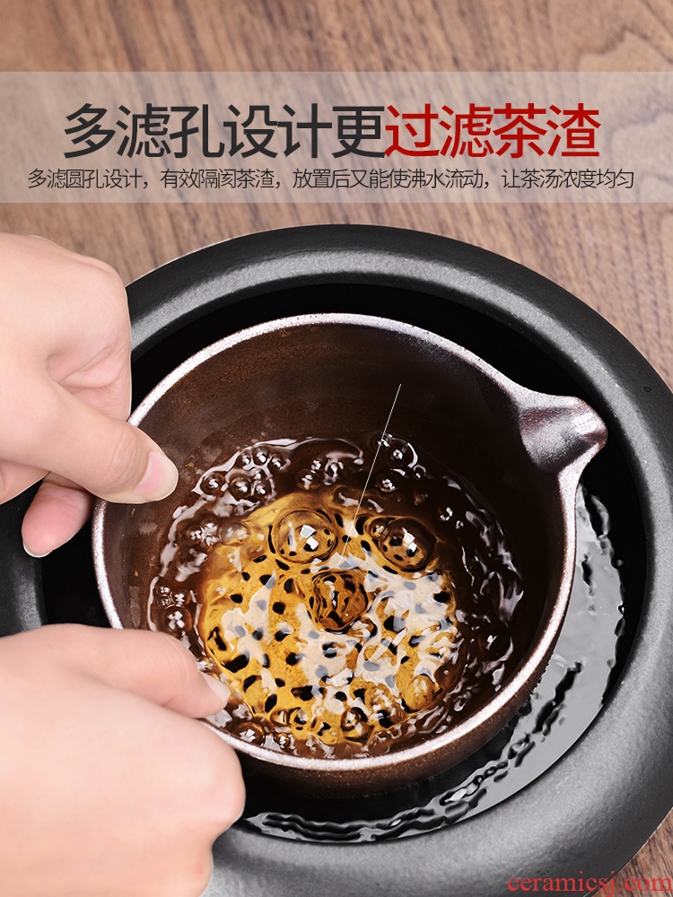 It still fang boiling tea ware ceramic electro-thermal TaoLu tea stove black pottery tea suit household black tea warm the teapot