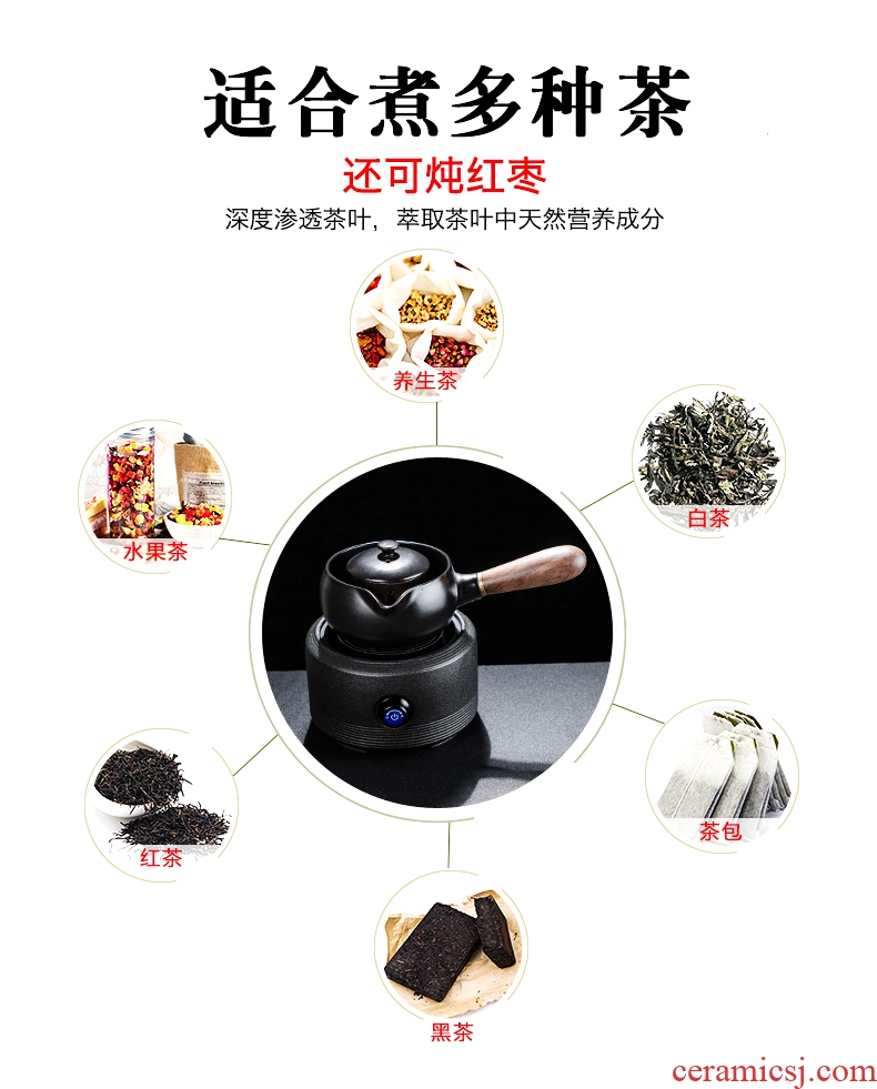 Bin, ceramic boiling tea ware black tea kettle side spend pot of Japanese teapot household electric heating electric TaoLu the teapot