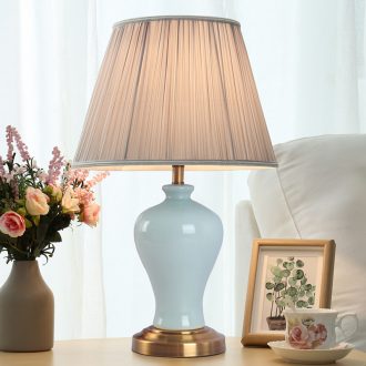 American ceramic table lamp bedroom nightstand marriage room sweet contracted sitting room study individuality creative control