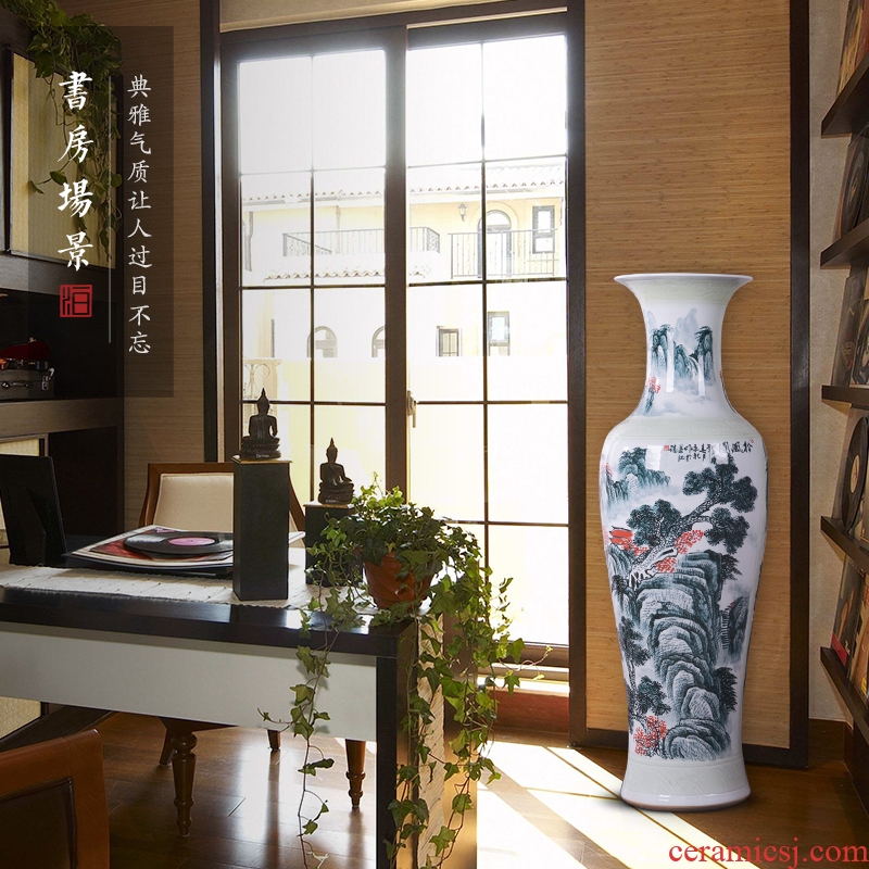 Jingdezhen ceramics of large vases, new Chinese style villa hotel hall opening custom office decoration