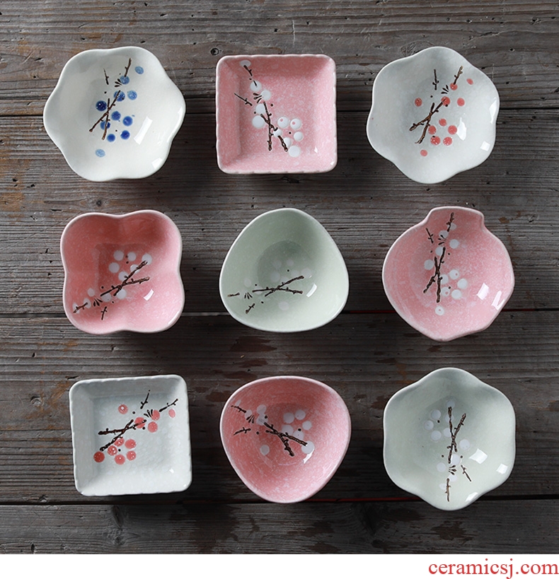 Ceramic household small dishes taste dish of creative personality dipping sauce dish pickles plate, snack plate tableware