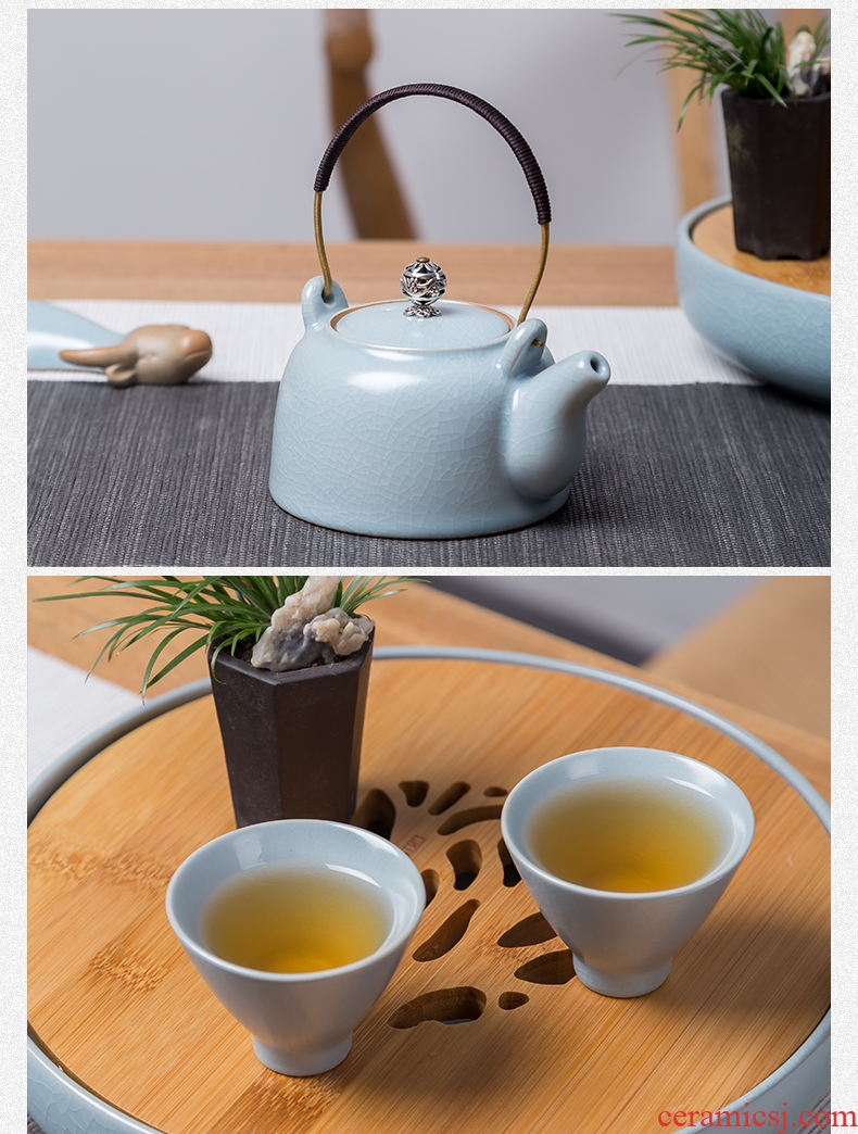 Portable travel tea set your kiln kung fu suit household contracted and contemporary jingdezhen ceramics cup teapot tea tray