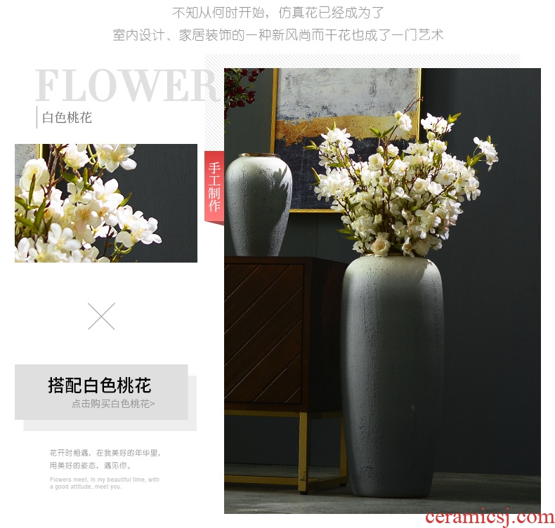 Dew sitting room TV ark opportunely creative home furnishing articles decorative ceramic vase landing simulation flower arranging flowers suit to restore ancient ways