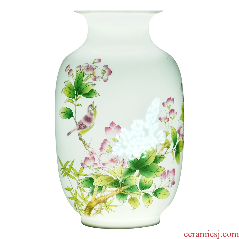 Pervious to light the vase creative arts and crafts and exquisite porcelain of jingdezhen ceramics furnishing articles sitting room flower arranging thin knife clay by hand