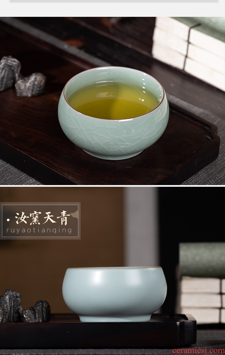 , your kiln jingdezhen ceramic cups master cup fortune sample tea cup single cup kung fu tea elder brother kiln drive