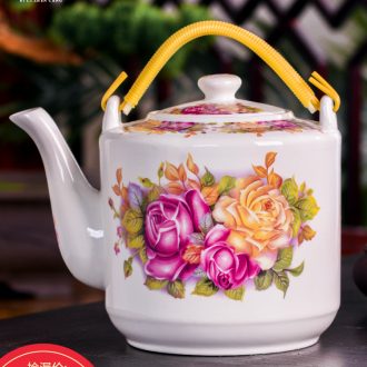 Jingdezhen blue and white porcelain ceramics teapot large capacity cold cold water glass kettle household single pot teapot