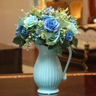 European fashion creative vase home sitting room adornment is placed table simulation flower arranging ceramic handicraft decoration