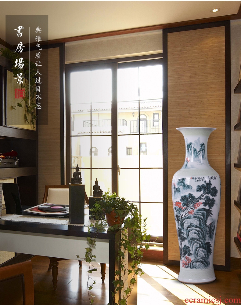 Jingdezhen ceramics of large vases, new Chinese style villa hotel hall opening custom office decoration