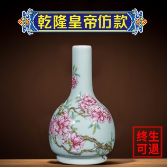 Better sealed kiln hand-painted floret bottle shadow blue glaze sitting room adornment porcelain jingdezhen ceramics furnishing articles rich ancient frame by hand
