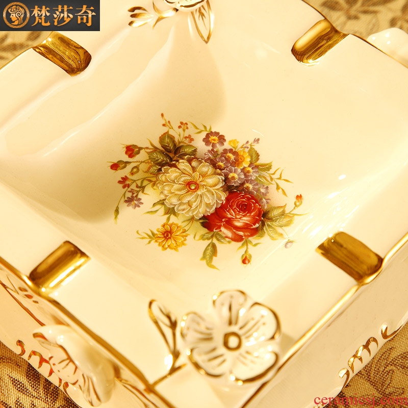 The Vatican Sally's creative personality of Europe type restoring ancient ways furnishing articles ashtray household ceramics square ashtray sitting room tea table decoration