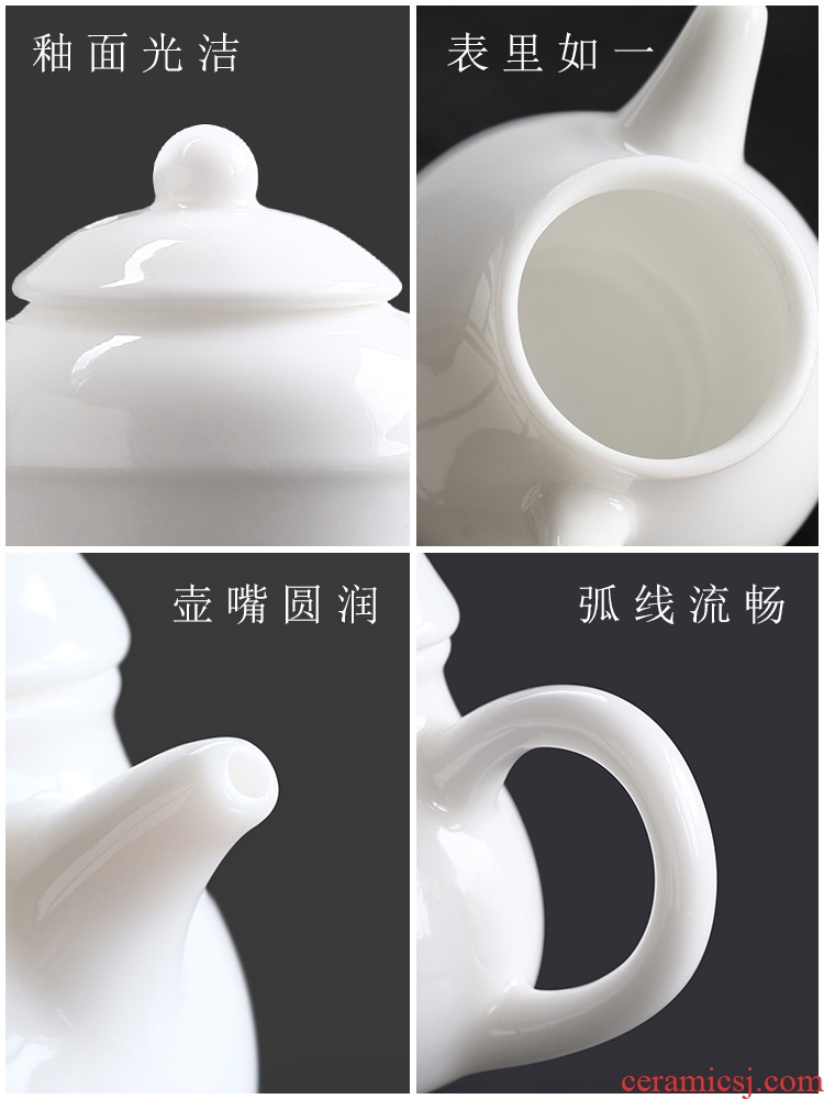 Drink to dehua white porcelain mini little teapot fingertips pot of small tea pet furnishing articles pure manual jade porcelain ceramic not purple