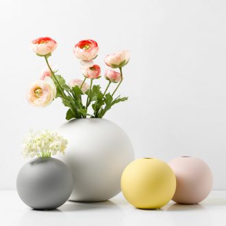Ins Nordic vase furnishing articles dried flower arranging flowers ceramic sitting room adornment creative contracted vase gift table