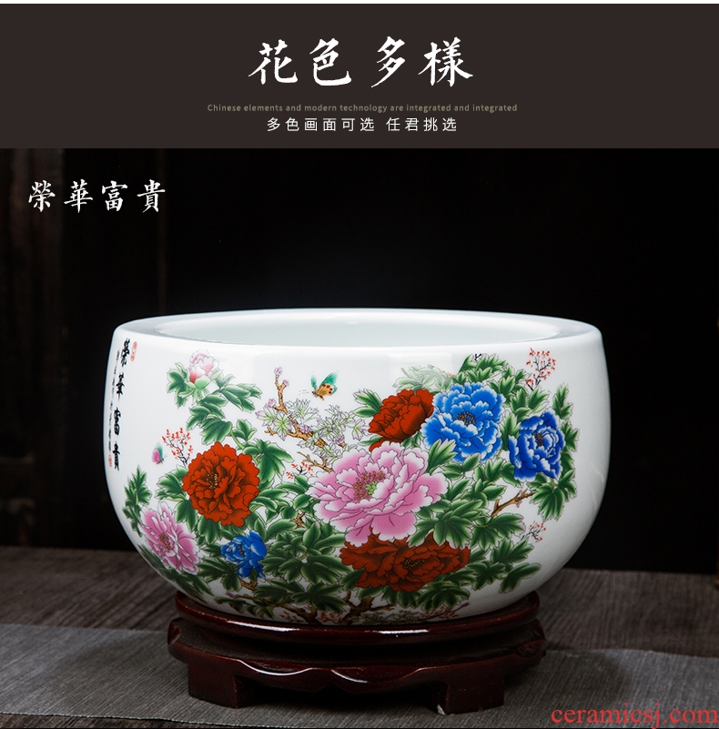 Jingdezhen ceramics tank cylinder tortoise home feng shui plutus cornucopia handicraft opening gifts furnishing articles