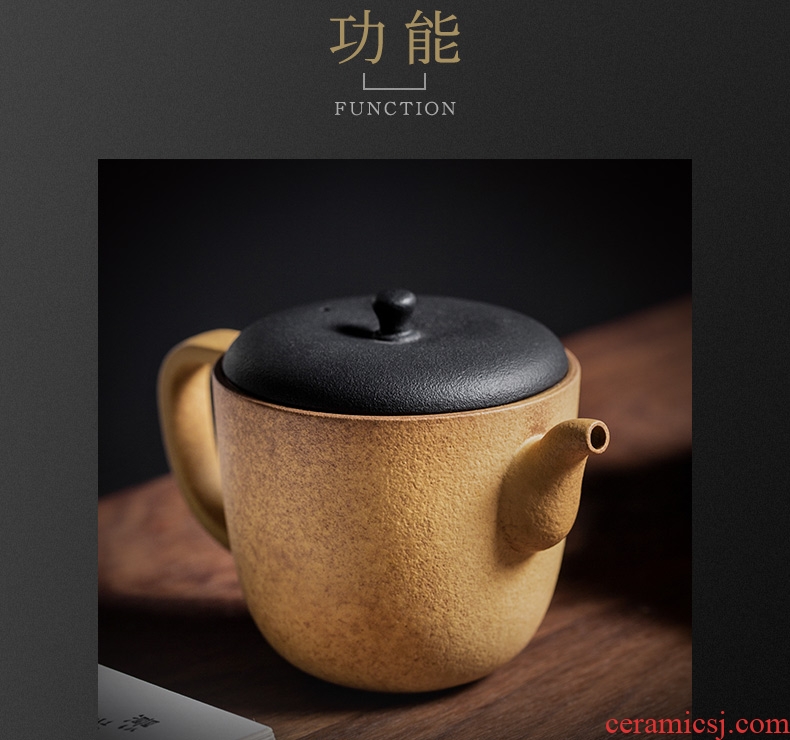 Ceramic teapot and hall office simple household filter teapot kung fu tea set modern small single pot of tea