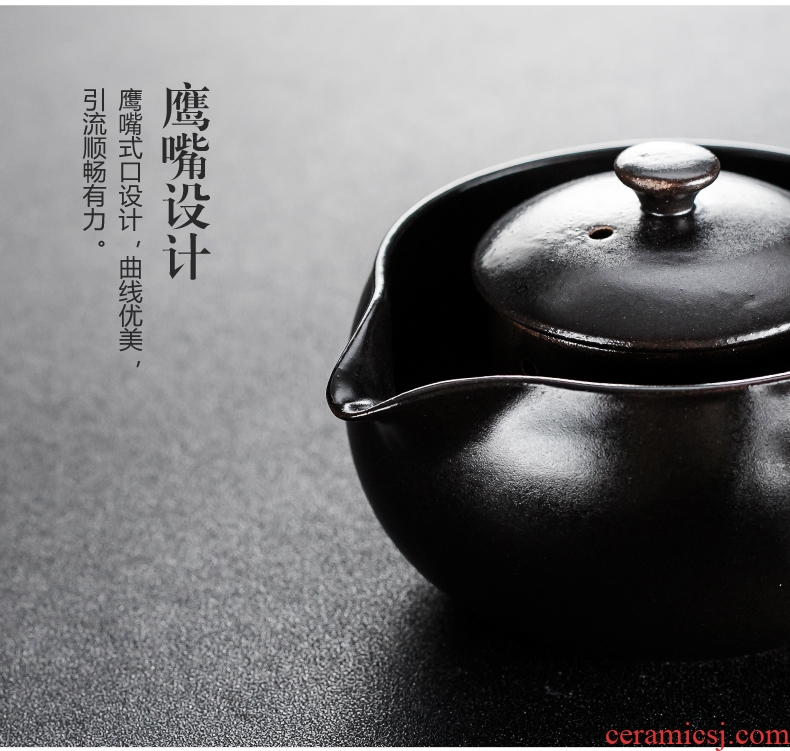 Bin, ceramic boiling tea ware black tea kettle side spend pot of Japanese teapot household electric heating electric TaoLu the teapot