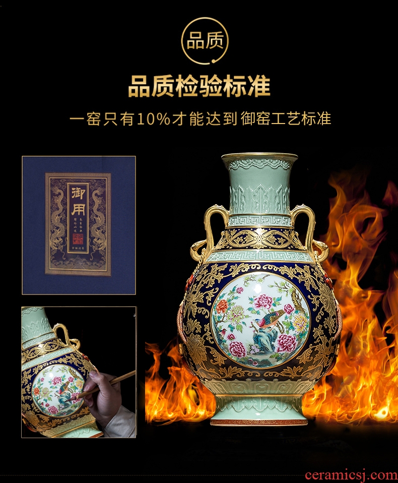 Better sealed kiln jingdezhen ceramics vase offerings blue paint Chinese antique hand-painted process rich ancient frame place adorn article