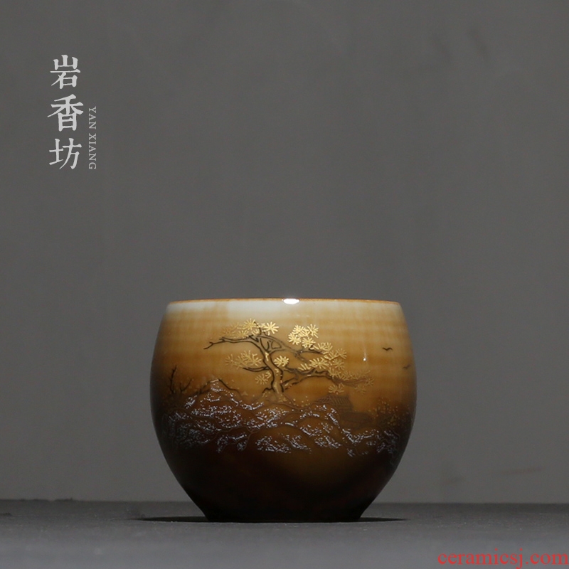 YanXiang fang paint sample tea cup ceramic kung fu tea masters cup home tea cups