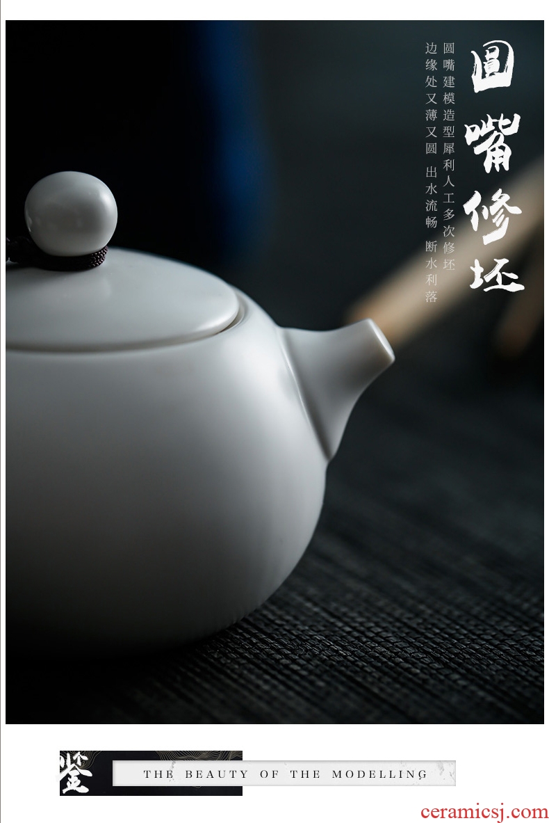 Blower, kung fu tea set home portable travel a pot of two cups of combination cups dish of jingdezhen ceramic teapot