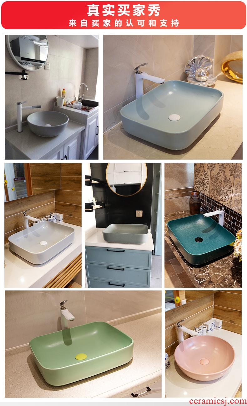 Stage basin northern wind rectangle lavatory ceramic art of toilet stage basin sink single basin basin