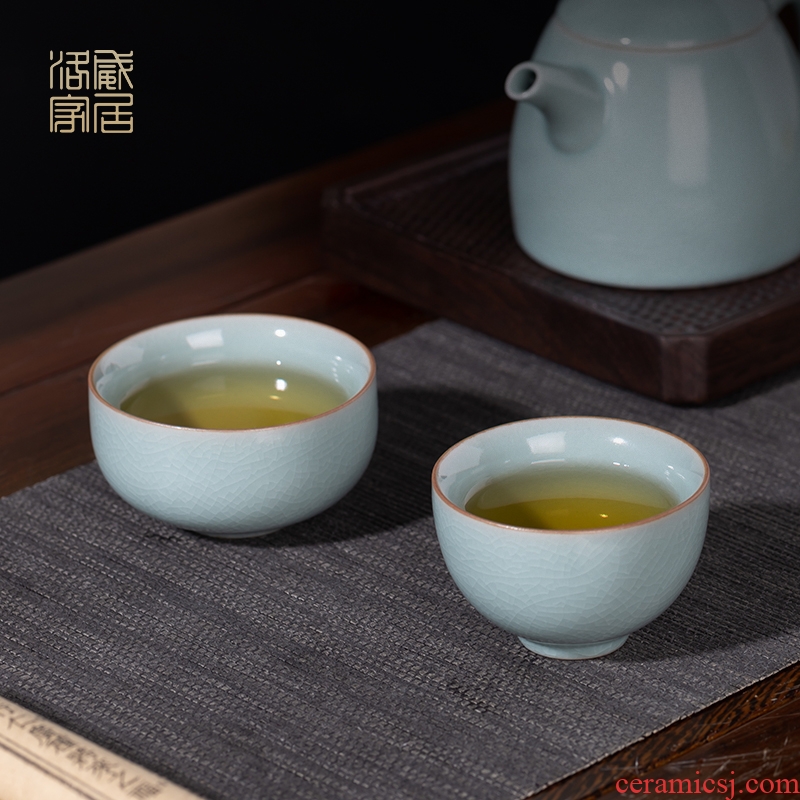 , your kiln sample tea cup of jingdezhen ceramic antique teacup kung fu tea set piece can raise the bowl master cup