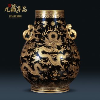 Nine Tibetan Buddha tasted qing qianlong jack sharply glaze the statue of jingdezhen porcelain vase, Kowloon Chinese style porch place
