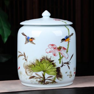 Jingdezhen ceramics pu 'er tea pot large household shadow celadon restoring ancient ways the tea pot gift box packaging tea cake