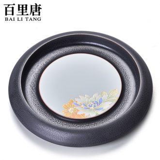 Thyme kung fu tang ceramics parts creative pot of bearing dry plate kiln stereo on flower process foster pot pot pad