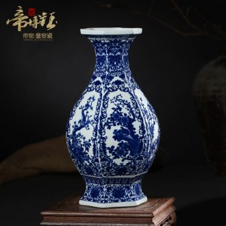 Jingdezhen ceramic vases, antique hand-painted porcelain six classical arts and crafts porcelain porcelain home decoration furnishing articles