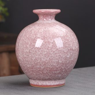 Jingdezhen ceramics craft idea crackle vases, flower arranging furnishing articles antique Chinese style living room decoration decoration