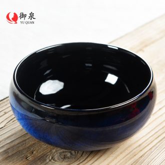 Royal fountain creative origins have kung fu tea accessories ceramic cup wash large tea tea ceremony with zero writing brush washer wash bowl