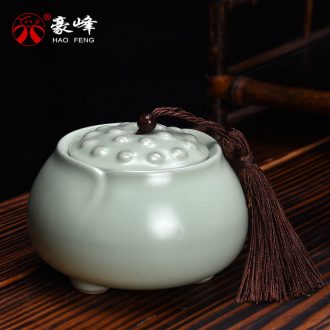 HaoFeng ceramic seal your kiln caddy receives tassel tank black tea pu-erh tea warehouse accessories