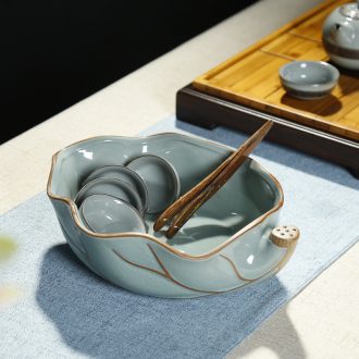 Bin, large ceramic tea wash your writing brush washer creative tea accessories kung fu tea cups copy elder brother kiln is when a flower pot