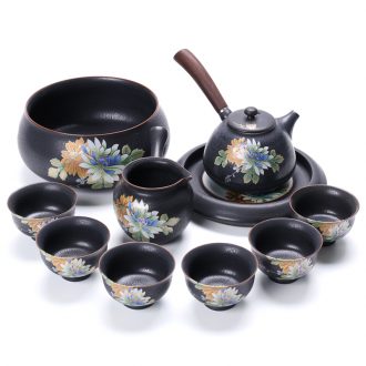 Thyme tang ceramics kiln kung fu tea set of a complete set of Japanese tea kettle) fair mug household gift box