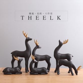 Elk ceramic furnishing articles artical country sitting room porch TV ark home decoration wedding gift